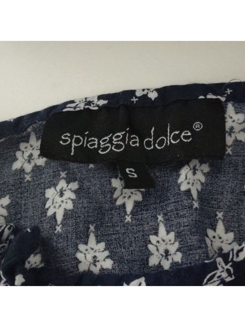 Spiaggia Dolce Blue Floral Romper Small - Picture 4 of 4